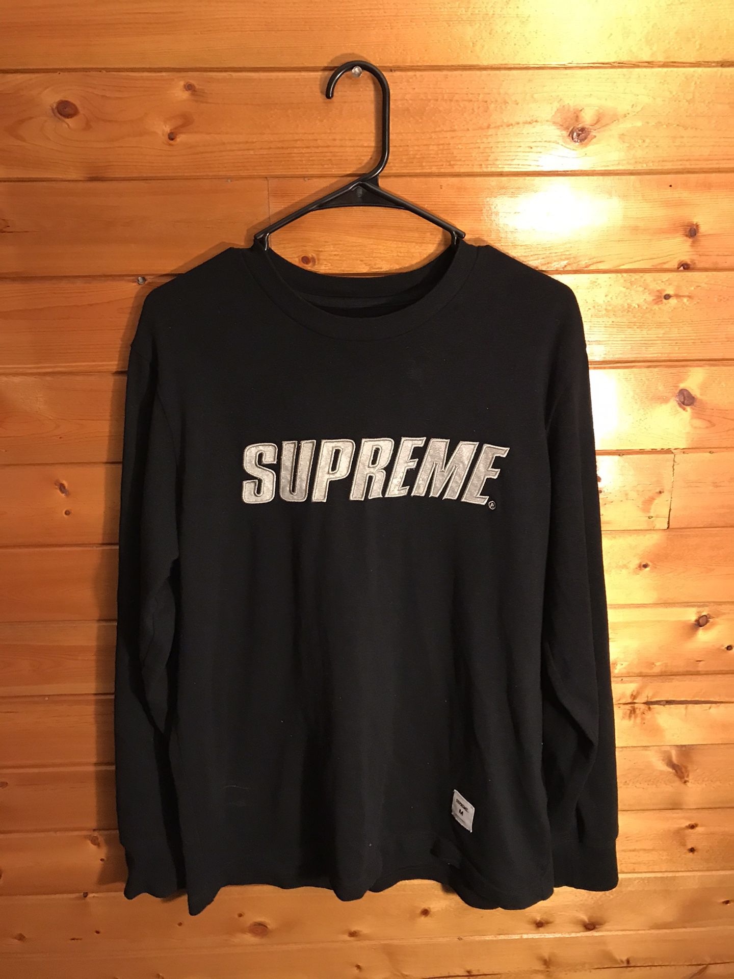 Black Chrome L/S supreme t shirt