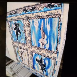 Babies homemade quilt.