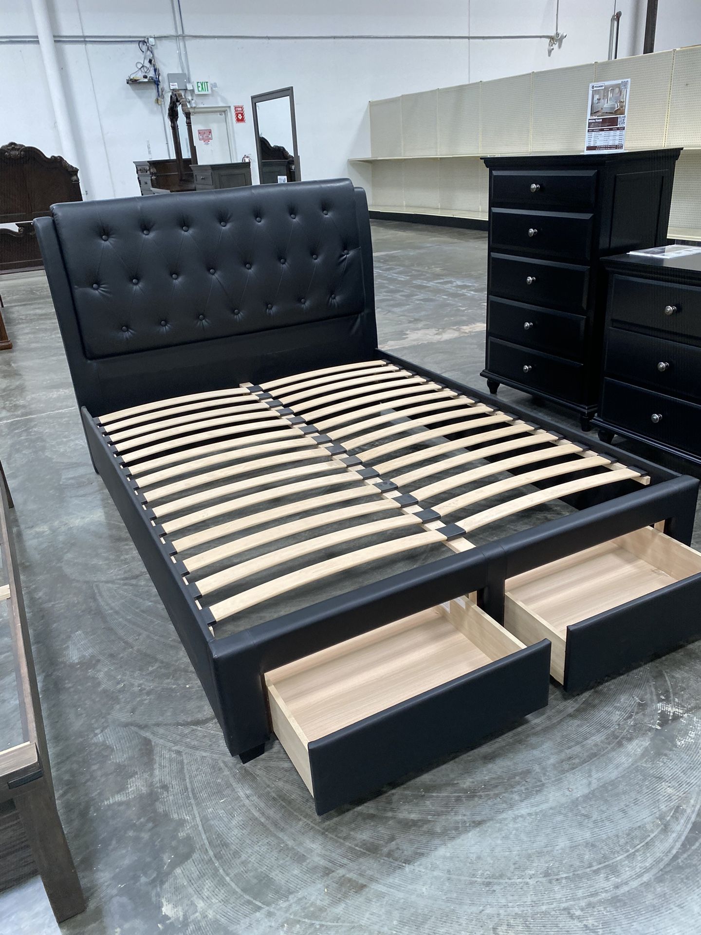 New Queen Bed Frame With Mattress