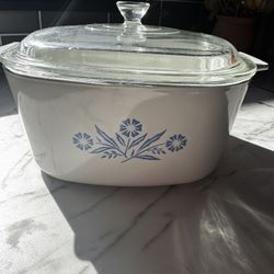 Corningware Blue Cornflour 3 Quart Casserole Dish 