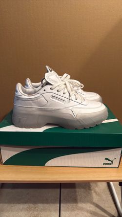 Reebok Club C White Platform Sneakers