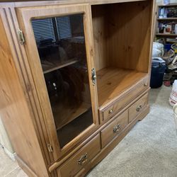 Solid wood Entertainment Center