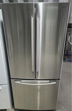 Samsung 32 wide stainless steel 3-door French door refrigerator