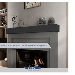 Floating Mental Shelf (Black Color) , Brand New 