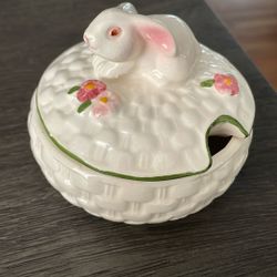 Vintage Avon Bunny Sugar Dish