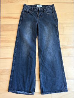 RSQ low rise baggy jean size 24.  Black.
