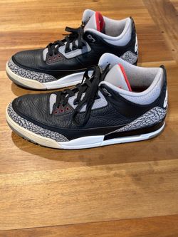 Air Jordan 3 Black Cement Sneakers