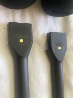 2x RØDE Interview GO Handheld Mic Adapters w/ Windshields – Wireless GO/GO II/PRO