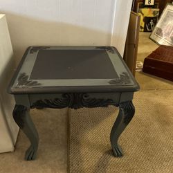 Two Wooden End Tables 