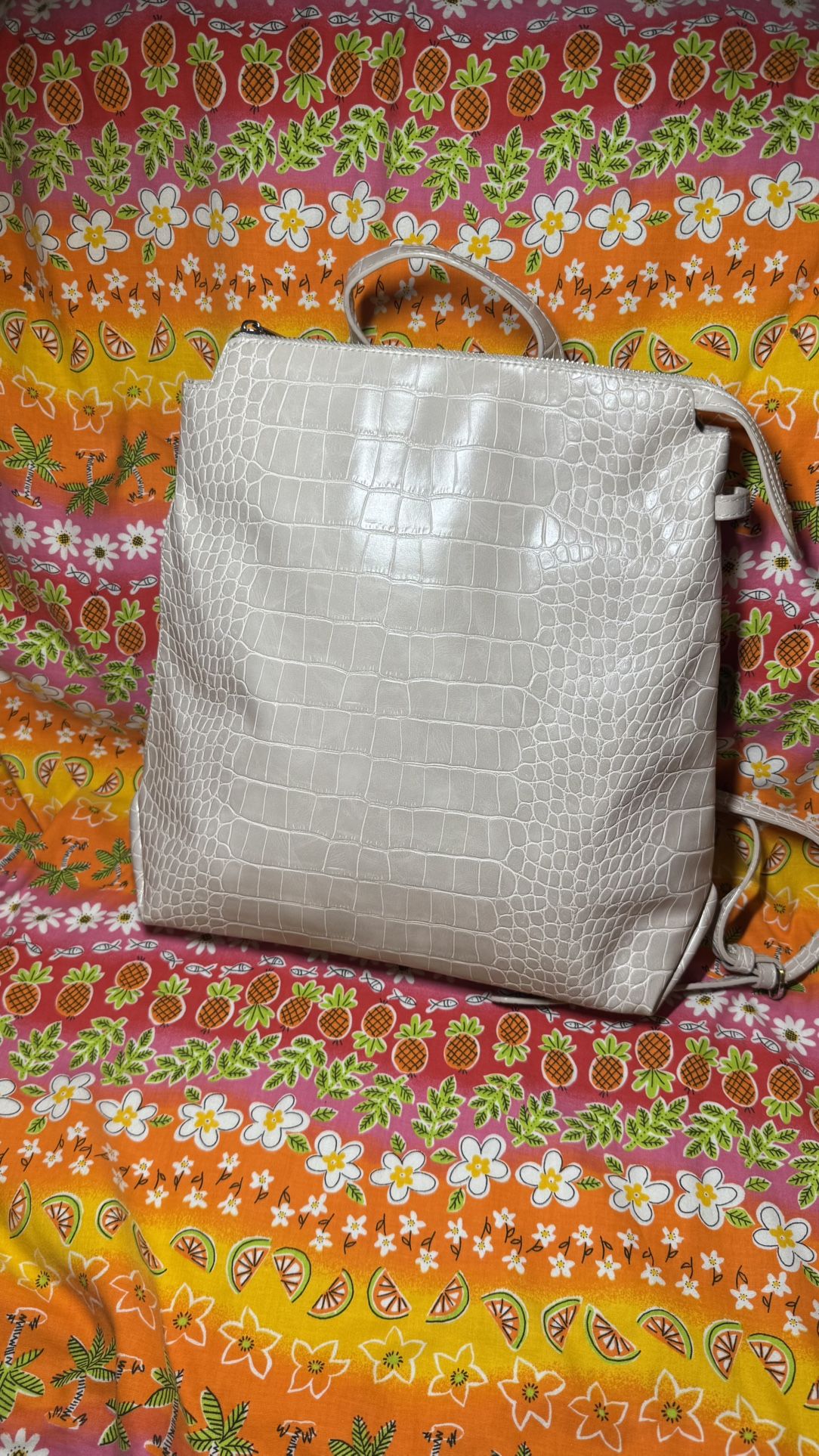 A New Day (Target) - crocodile Embossed backpack