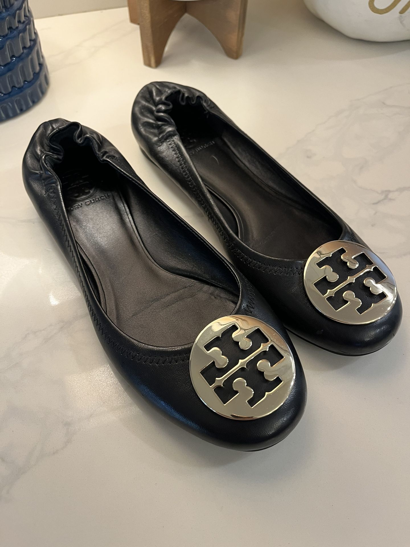 Tory Burch Claire Ballet Flats, Like New, Size 9