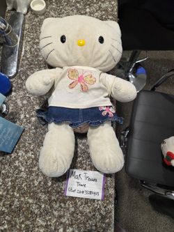 Sanrio Build A Bear butterfly Top Jean Skirt Plush 18" missing Bow