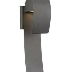 Home Decorators Collection Raveney 1💡Grey Iron Outdoor Integrated LED Wall