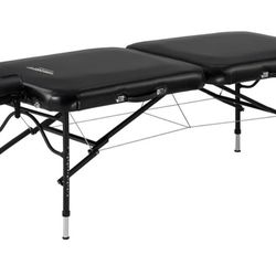Master Massage 30" StratoMaster Ultra-Light Weight Aluminum Portable Massage Table, Black