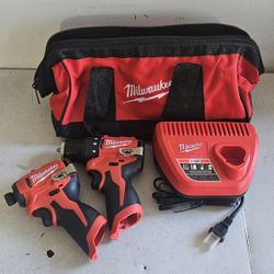 Milwaukee Drill Driver And Impact Driver