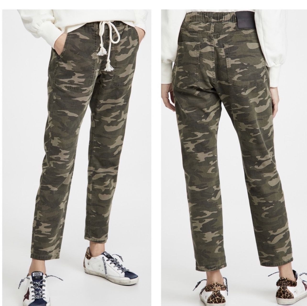 One Teaspoon Shabbies Womens Camo Pull On Boyfriend Pants Size XL