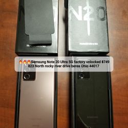 Samsung Note 20 Ultra 5G Factory Unlocked 