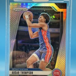 Ausar Thompson 2024-25 Panini Prizm True Silver Prizm #147 Pistons