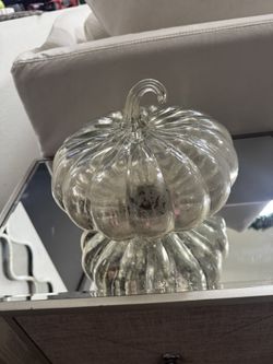 Glass Mercury Gold Pumpkin