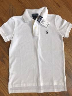 NEW Boys size 6 Ralph Lauren white Polo