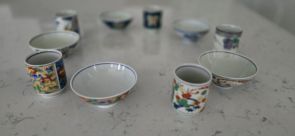 Japanese Bowl & Tea Cup 5 Set personalized