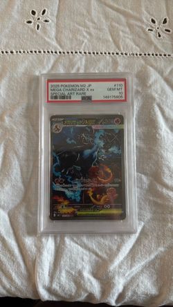 2025 POKEMON JPN M2-INFERNO X SPECIAL ART RARE #110 MEGA CHARIZARD X EX PSA 10