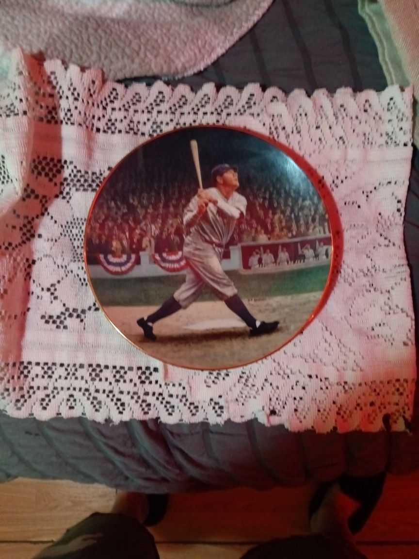 Plate No. 8672E In The Limited Edition Babe Ruth The Called Shit Plate