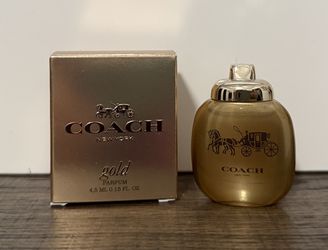 Coach New York GOLD Eau de Parfum EDP MINI Splash .15oz, 4.5ml New in Box