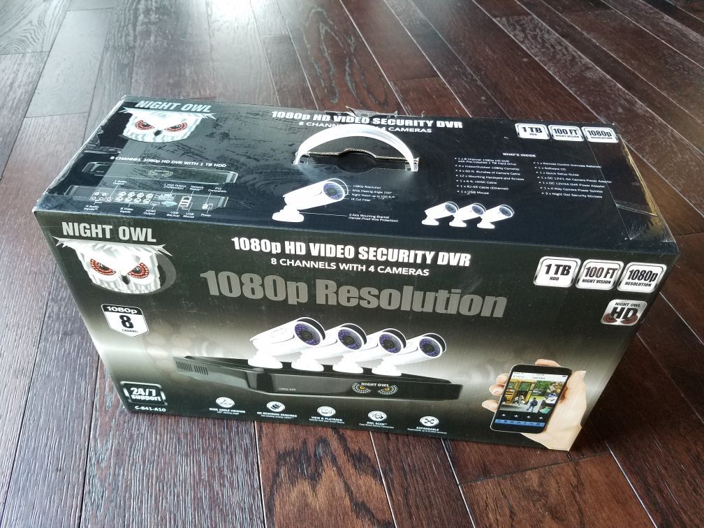 NIGHT OWL C-841-A10 8 Channel 1080P DVR Security System