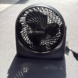 Amazon Basics Black Electric Desk Fan