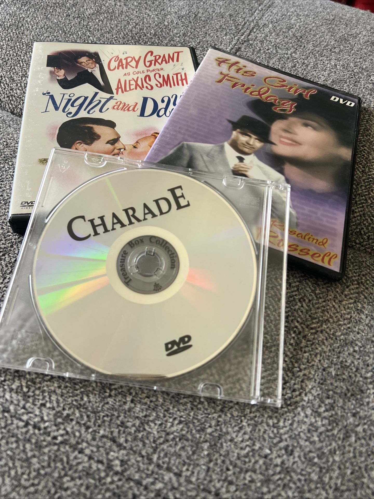 Cary Grant In 3DVD’s-Night and Day/Charade/His Girl Friday