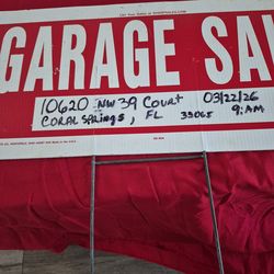 GARAGE SALE SAT 03/22/26 AT 9AM