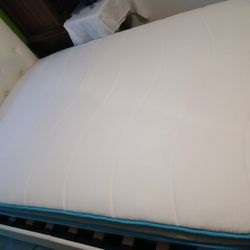 Linenspa 8 Inch Full Size Memory Foam and Spring Hybrid Mattress - Medium Firm Feel - 