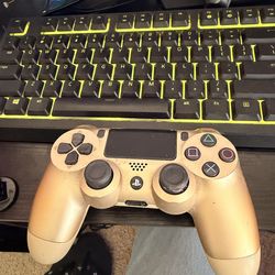 Gold PS4 Controller