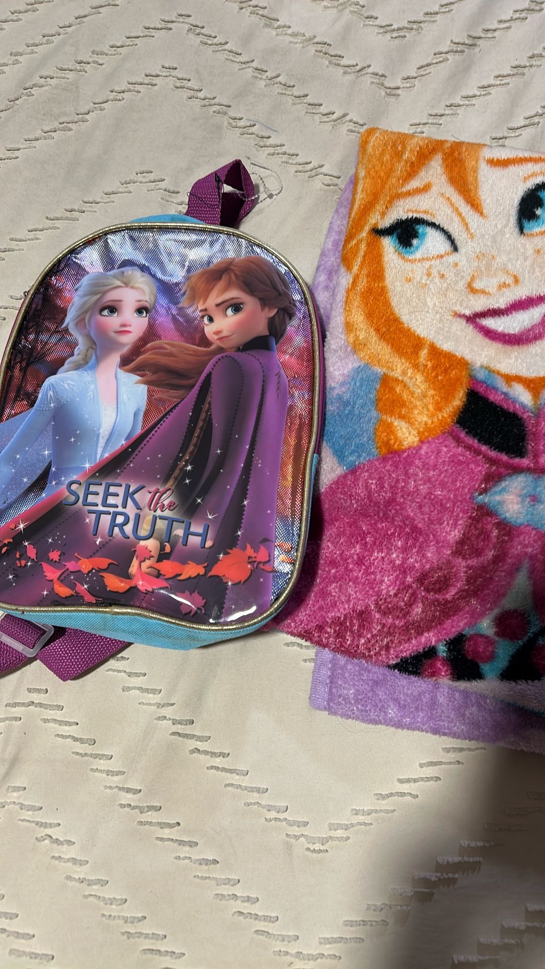 Toddler blanket and backpack