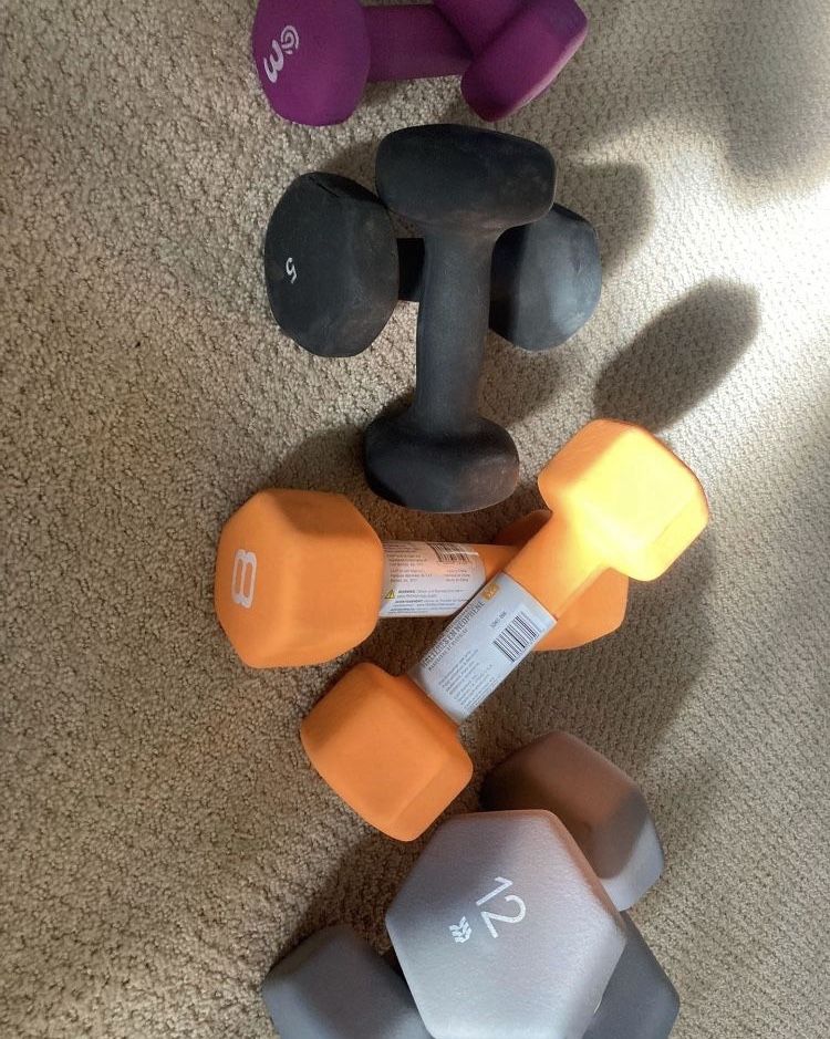 Dumbbells 3,5,8,12