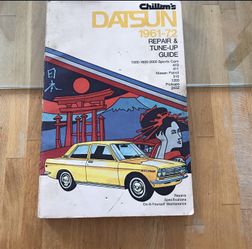 Chilton’s Repair Manual For 1962 - 72 Datsun / Nissan