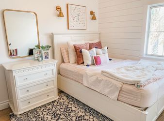 White Full Bed