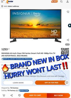 Insigna FHD (Full High Definition) smart TV. Brand New IN Box