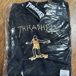 Thrasher Pullover Hoodie Black Rare Print