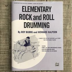 Elementary Rock And Roll Drumming Book By Roy Burns And Howard Halpern