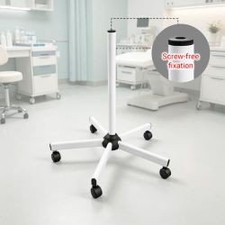 Brand New Wheeled Pedestal Stand, Original Rolling Stand Mount with Gravity