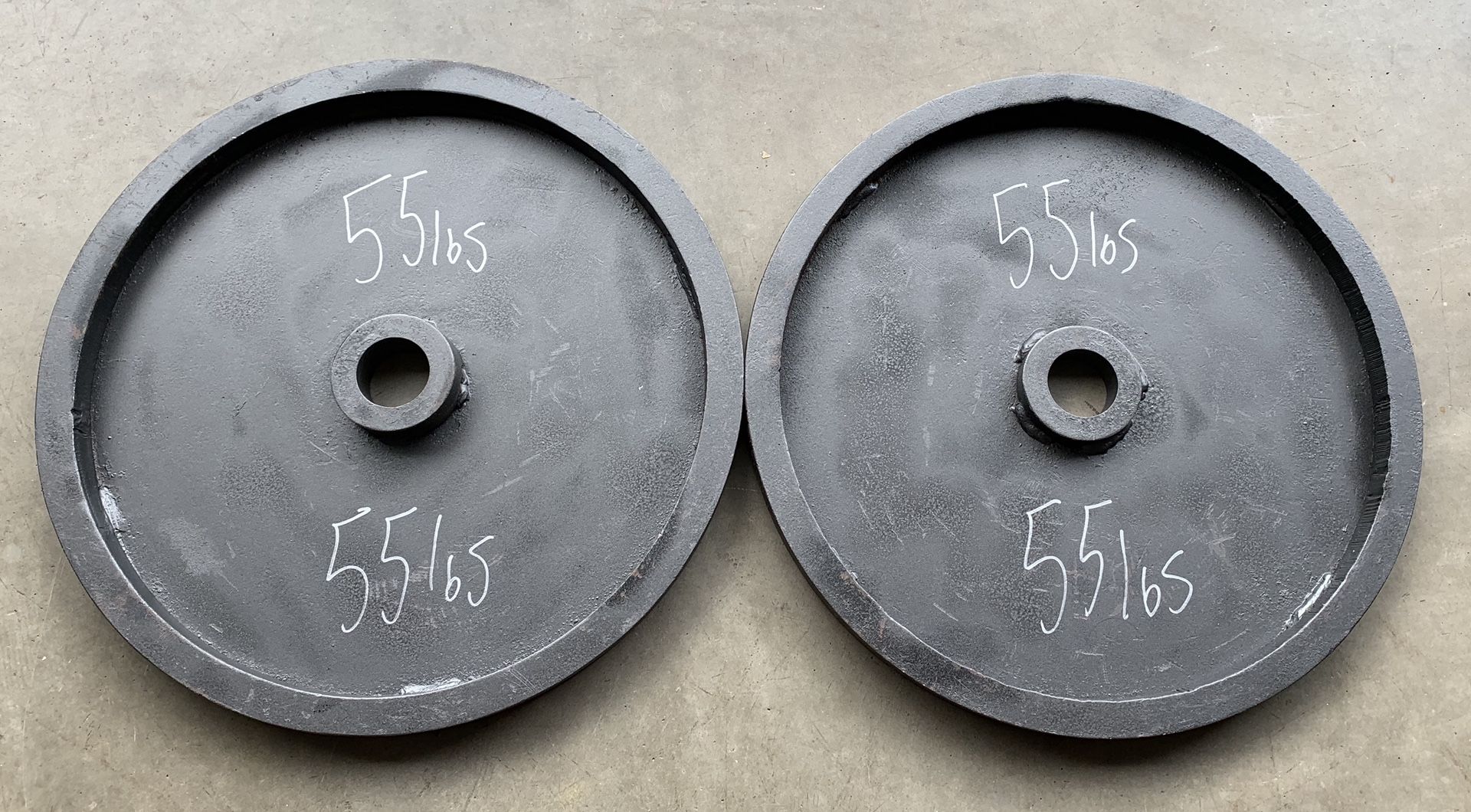 Custom Olympic Weights 2x55lbs (110lbs Total) Workout Set