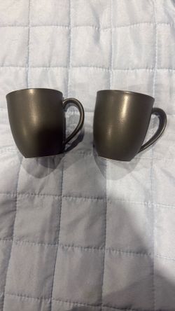 Noritake Colorwave Dark Gray mugs