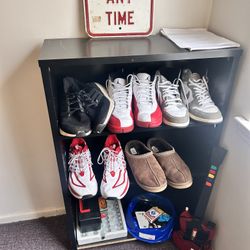 Black Shoe Rack / Shelf Unit