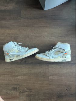Off-White x Air Jordan 1 Retro High OG 'White' - size 11 - used