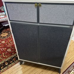  White And Grey Cabinet