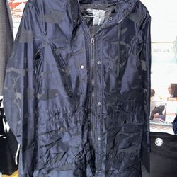 Navy Blue Hooded Jacket