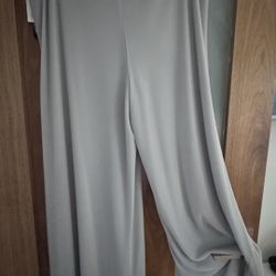 Alex Evenings Wide Leg Chiffon Pants Size M