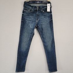 Mens Hollister Skinny Jeans Size 26x30 New